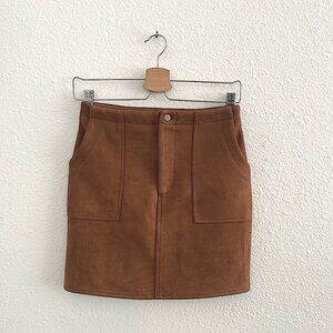 Love Culture Brown Mini Skirt. Sz S